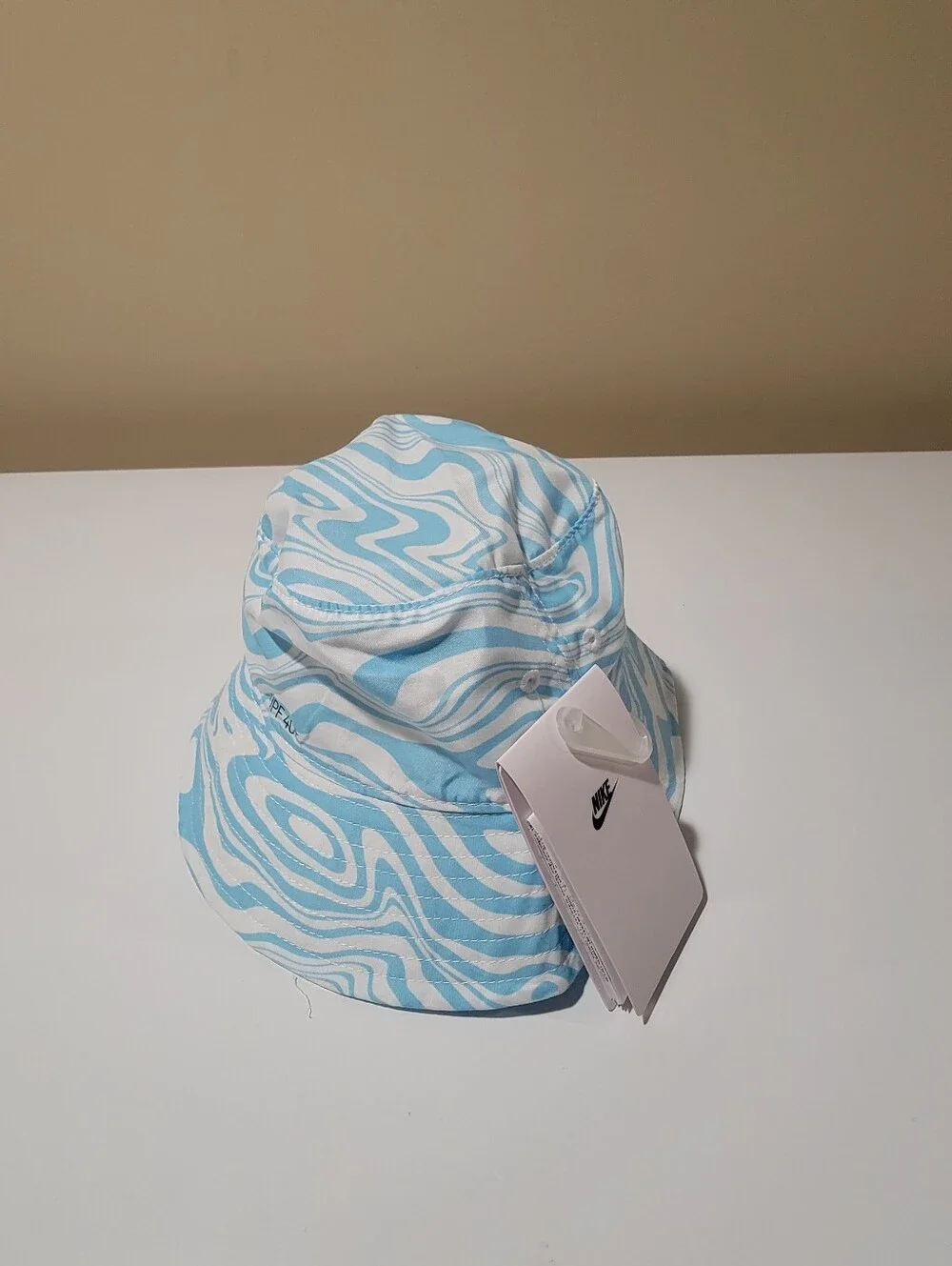 Nike Futura Light Blue and White Swirl Toddler Bucket Hat Size 2-4T